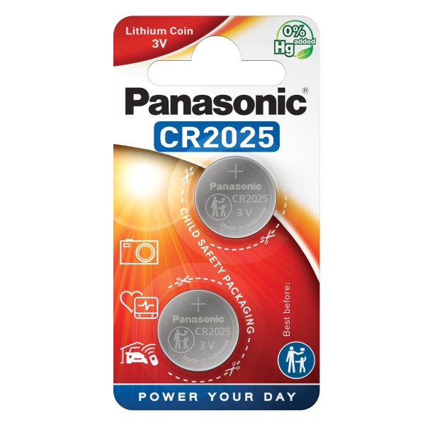 Panasonic Baterii Litiu 3v B2 Cr2025 2buc/set 12set/bax