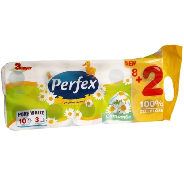 Perfex Hartie Igienica Musetel 3str 10role 8/bax