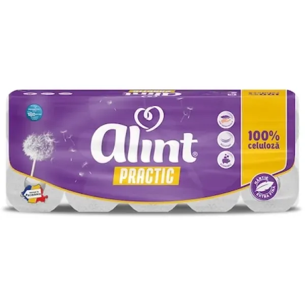 Pufina Alint Practic Hartie Igienica Simpla 2str 10role 6set/bax