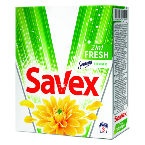Savex Detergent Automat 2in1 Fresh 300gr 22/bax