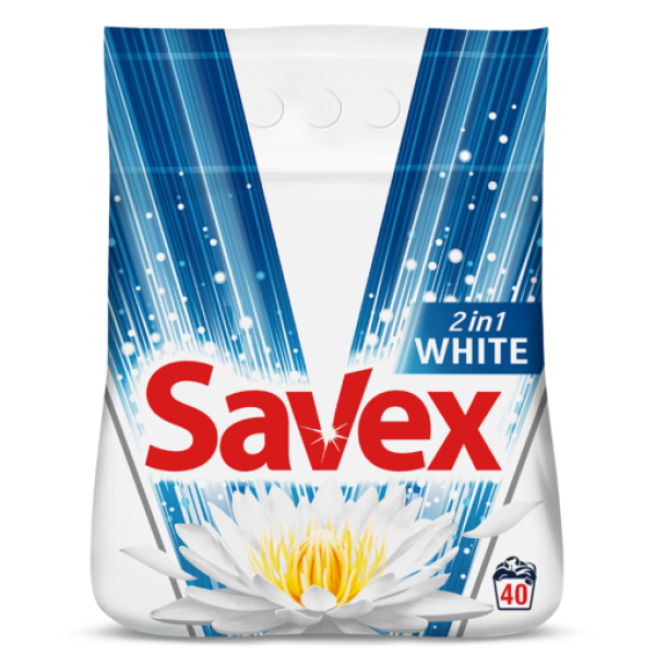 Savex Detergent Automat 2in1 White 4kg 4/bax