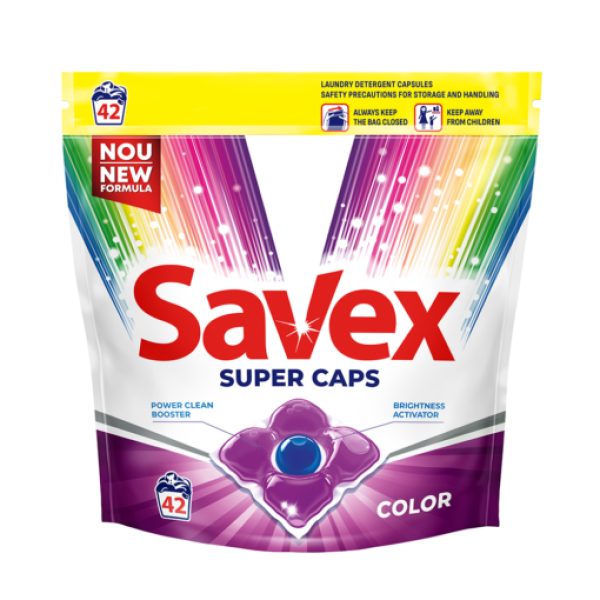 Savex Detergent Capsule Super Extra Color 42buc 4/bax