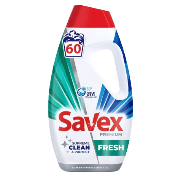 Savex Detergent Lichid Fresh 2.7l 4/bax