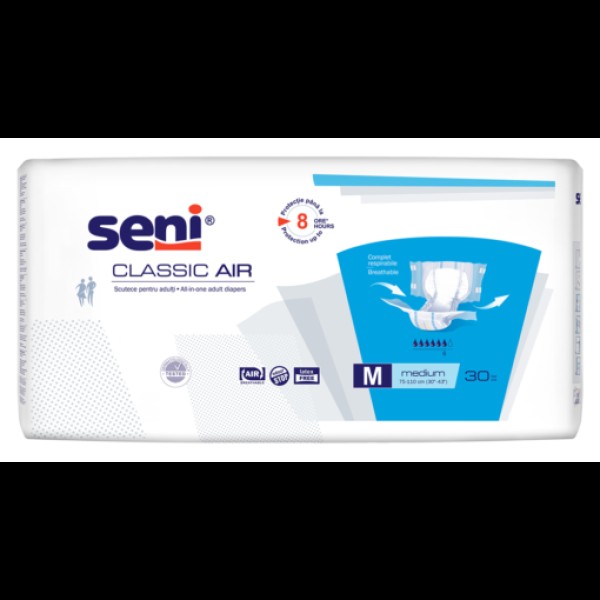 Seni Scutece Adulti Incontinenta Classic Air M 30buc/set 4/bax