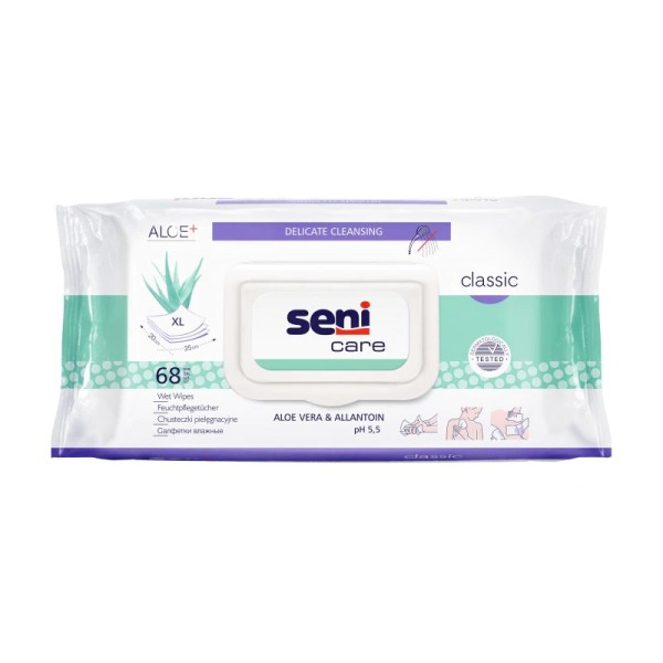 Seni Servetele Umede Incontinenta Aloe Vera&allantoin 68buc 10/bax