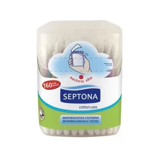 Septona Betisoare Urechi Bio 160buc Cutie 18/bax