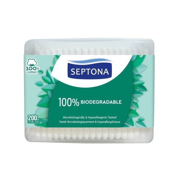 Septona Betisoare Urechi Bio 200buc Cutie 24/bax