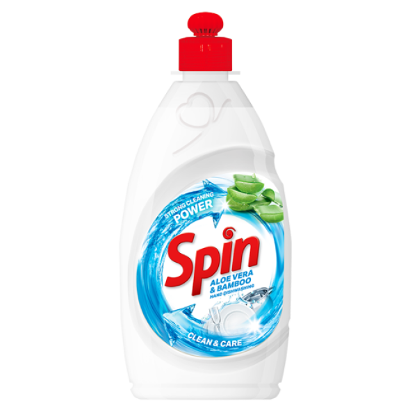 Spin Detergent Vase Aloe Vera&bambus 450ml 15/bax