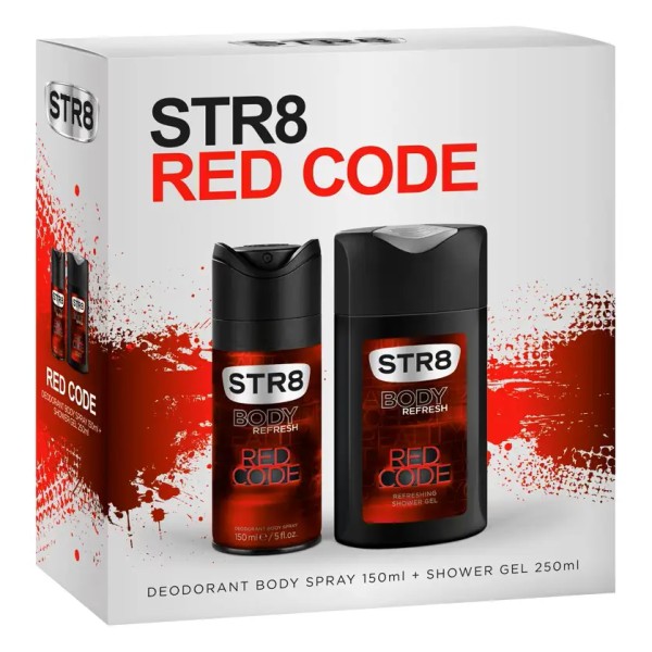 Str8 Red Code Set (deo 150ml+gel Dus 250ml) 6set/bax