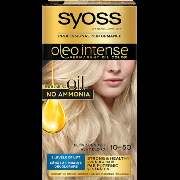 Syoss Oleo Vopsea Par 10-50 Blond Cenusiu 3/set 48/bax