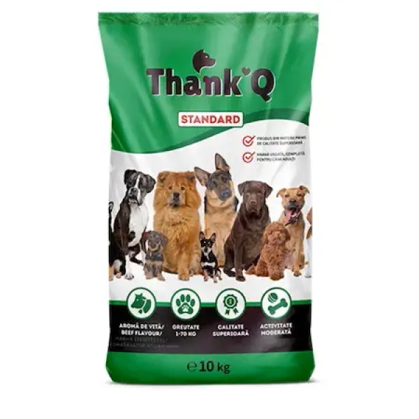 Thank Q Standard Hrana De Caini Vita Sac 10kg Thank Q Standard Hrana De Caini Vita Sac 10kg