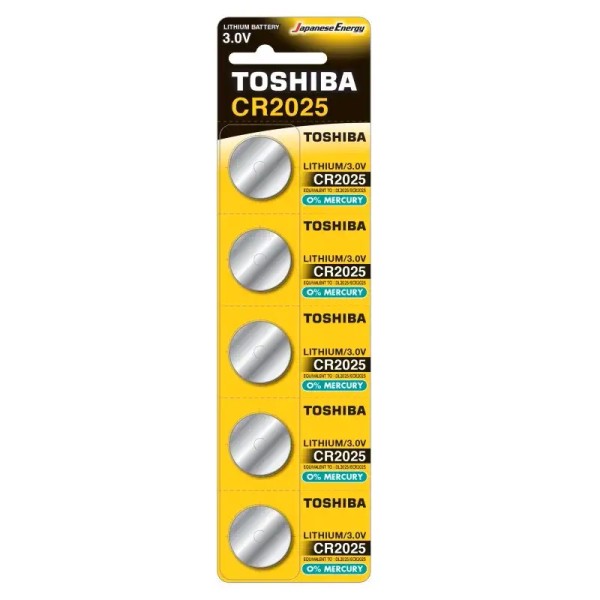 Toshiba Baterii Lithium Cr2025 5buc/set 20set/cut 10cut/bax