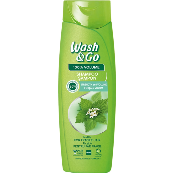 Wash&go Sampon Par Netlle 360ml 6/bax