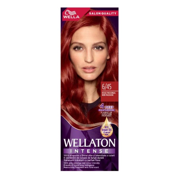 Wellaton Intense Vopsea Par 6/45 Rosu Pasional 3buc/set 24/bax