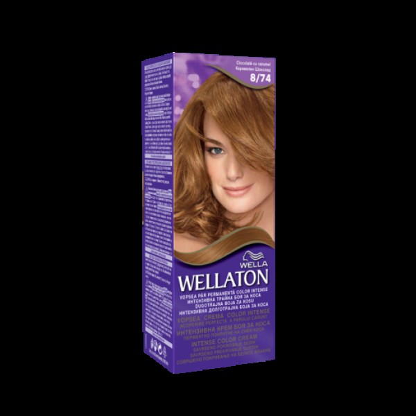 Wellaton Vopsea Par 8.74 Ciocolata Caramel 3buc/set 24/bax