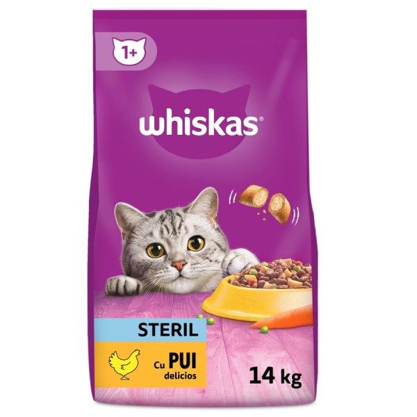 Whiskas Hrana Pisici Sterilized 1an+ Pui 14kg