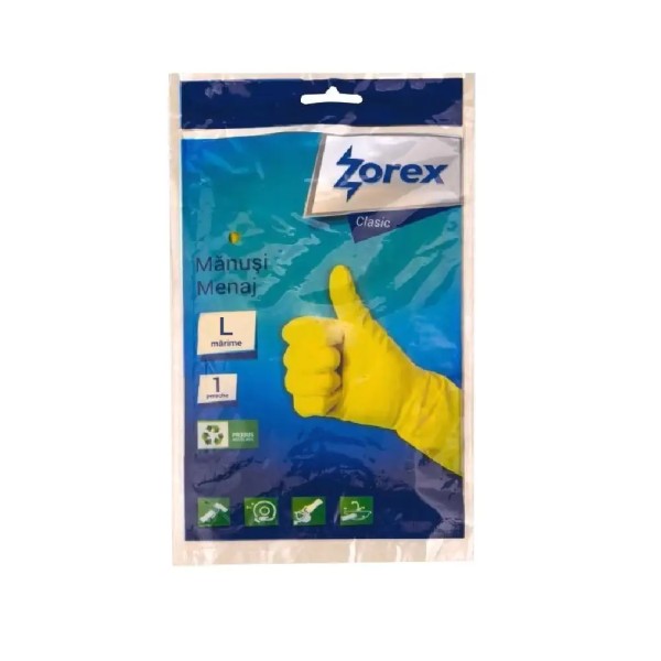 Zorex Clasic Manusi Menaj Galbene Marime L 144/bax Zorex Clasic Manusi Menaj Galbene Marime L 144/bax