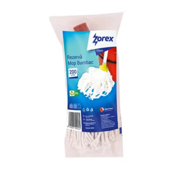 Zorex Clasic Rezerva Mop Bumbac 200g 50/bax Zorex Clasic Rezerva Mop Bumbac 200g 50/bax